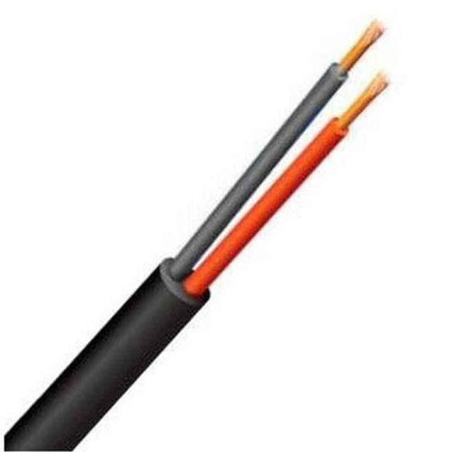 Polycab 2.5 Sqmm 2 Core FRLS Black Copper Sheathed Flexible Cable, Length: 100 m