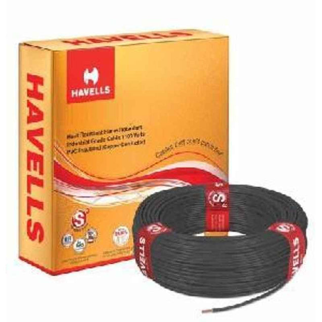 HavellsLifeLine Plus WHFFDNBLG1035 HRFR PVC Insulated Flexible Cable Single Core 35 Sq. mm - Black