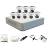 Hikvision 8 Channel Dvr With 8 Dome Cctv Camera With Speedlink Cable & Power Supply Surveillance Kit