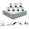 Hikvision 8 Channel Dvr With 7 Dome Cctv Camera With Speedlink Cable & Power Supply Surveillance Kit