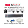 CP Plus 4 Cameras 2.4MP with 8 Channel DVR Combo Kit