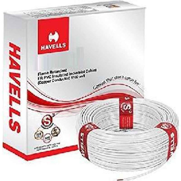 HavellsLifeLine Plus WHFFDNWG1150 HRFR PVC Insulated Flexible Cable Single Core 150 Sq. mm - White