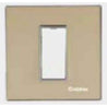 Crabtree Murano 2 Module Camel Gold Azure Modular Combined Plate, ACMPGOLV02 (Pack of 5)