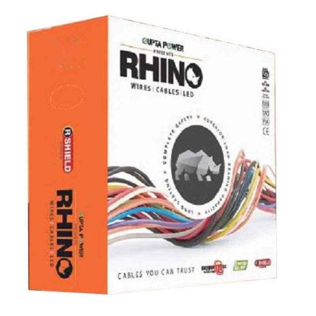 Rhino 0.75 Sqmm 3 Core Blue Copper PVC Insulated Industrial Multistrand Cable, Length: 100 m