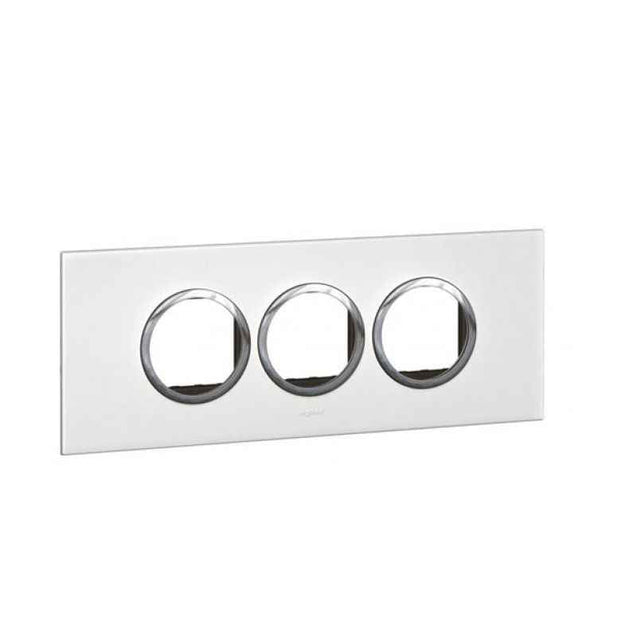 Legrand Arteor White Cover Plates With Frame White Plate-28Module, 5765 80, (Pack of 3)