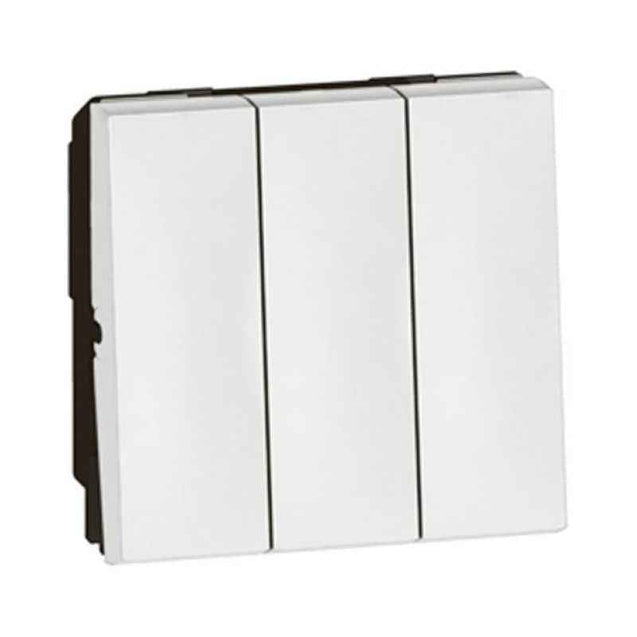 Legrand Arteor Switch - 20 A - 3 Gang 1 Way - 2 Module (Pack of 2), 5725 43