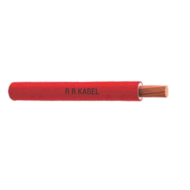 RR Kabel 4 sqmm Single Core PVC Black Supperx FR Flexible Cable, 10101044002, Length: 90 m