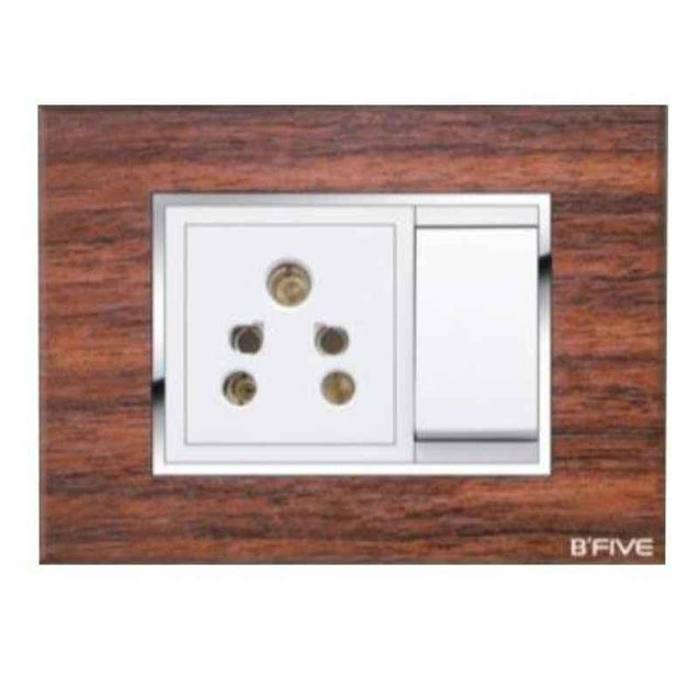 B-Five Forest Wood 6 Module Modular Plate, B-65F (Pack of 10)