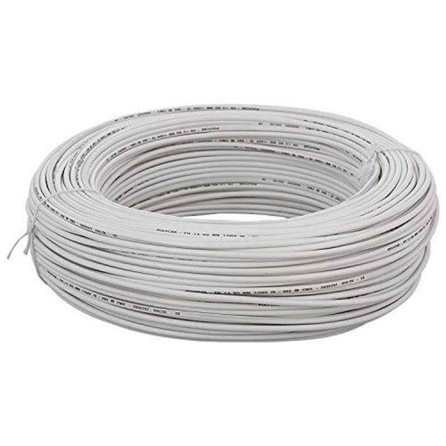 KEI 1.5 Sqmm Single Core HRFR White Copper Unsheathed Flexible Cable, Length: 100 m