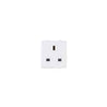 Greatwhite Fiana 13A White 3 Pin Flat Socket, 20236-Wh (Pack of 10)