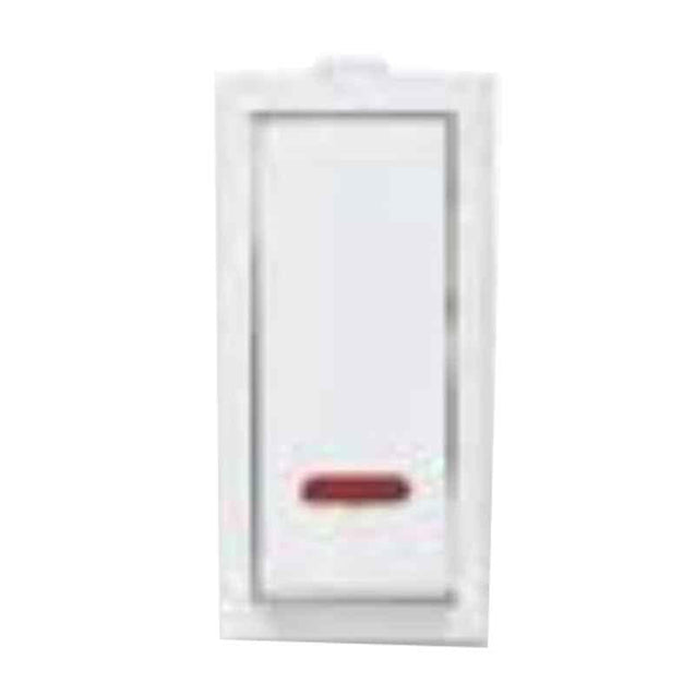 Greatwhite Fiana 10A 1 Way White Switch With LED, 20111-Wh (Pack of 20)