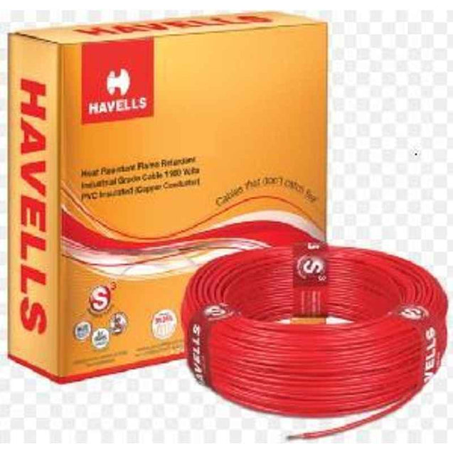 HavellsLife Guard WHFFFNRF12X5 FR-LSH PVC Insulated Flexible Cable Single Core 2.5 Sq. mm 200m - Red