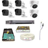 Hikvision 5MP 2 Dome, 4 Bullet Camera, 1TB Hardisk & 8 Channel DVR Kit with all Accessories