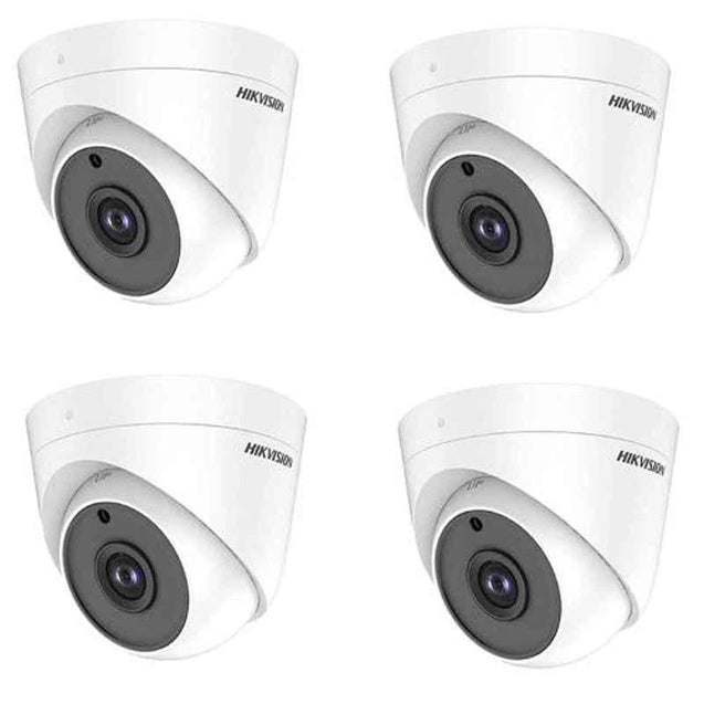 Hikvision 5MP White Ultra HD Dome Camera with Usewell Accessories, DS-2CE5AHOT-ITPF (Pack of 4)