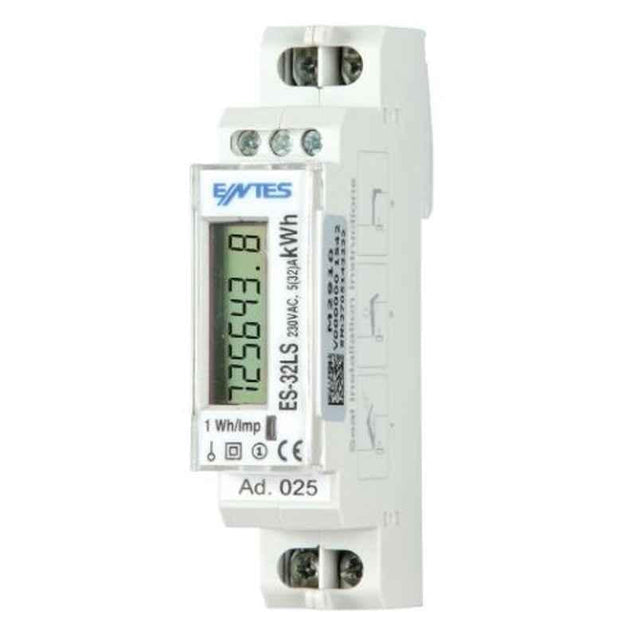 Entes 230VAC 32A Single Phase Energy Meter with LCD Display, ES32L