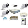 Hikvision Full HD 2MP Cameras Combo Kit 4CH HD DVR+ 3 Bullet Cameras +1TB Hard DISC+ Wire Roll + Supply with Connectors