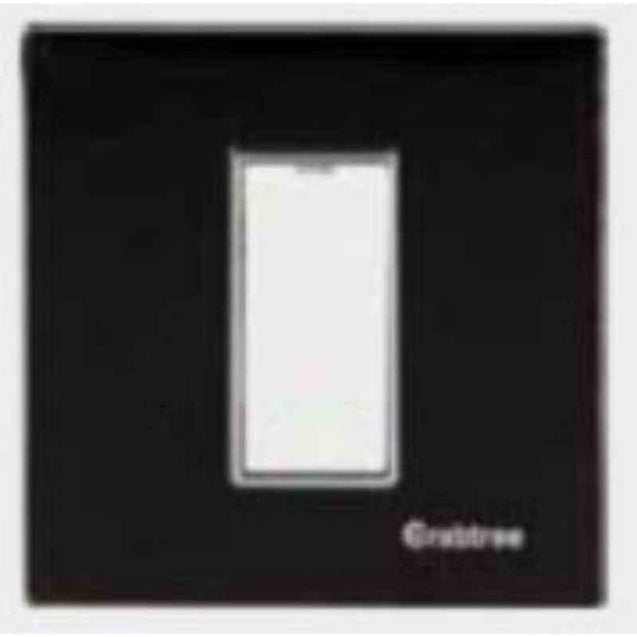 Crabtree Murano 2 Module Sparking Black Azure Modular Combined Plate, ACMPGCBV02 (Pack of 5)