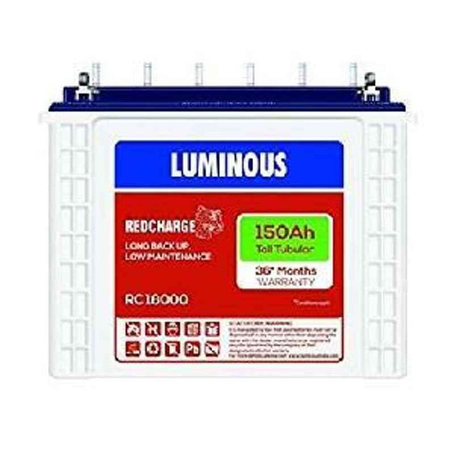 Luminous Tubular Battery 150Ah Model : RC18000ST 36 Months* Warranty