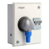 Hager Novello+ 63A 5 Pins 8 Modules Scraping Earth Metal Plug & Socket Enclosure Box, VYA863C