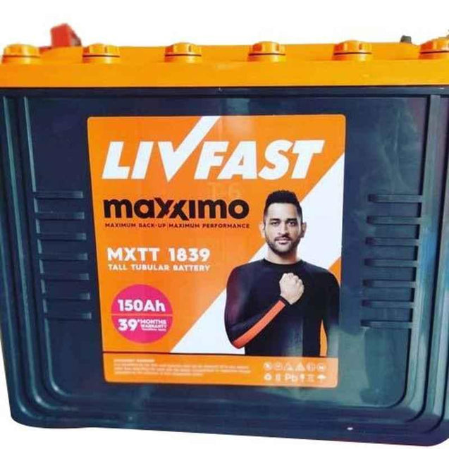 Livfast Maxximo MXTT 1839 150Ah Tall Tubular Battery