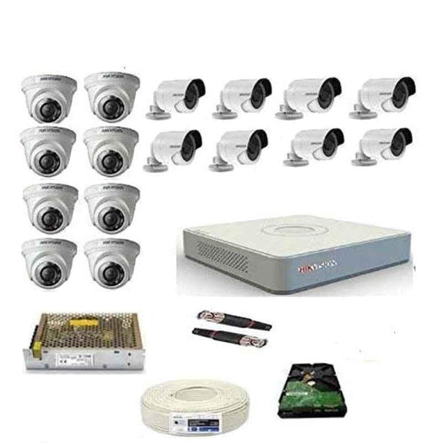 Hikvision 1 MP 16 Channel Full Hd Dvr & Cctv Camera