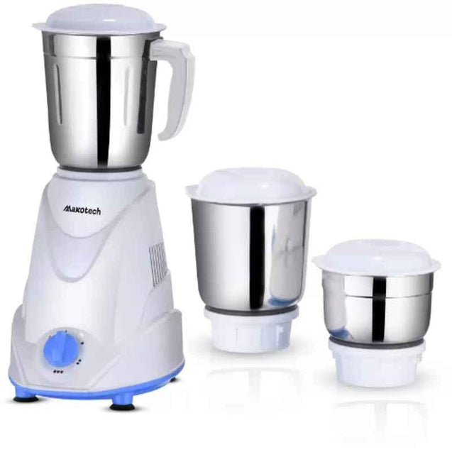 Maxotech Drax 700W ABS Sky Blue & White Copper Motor Mixer Grinder with 3 Jars