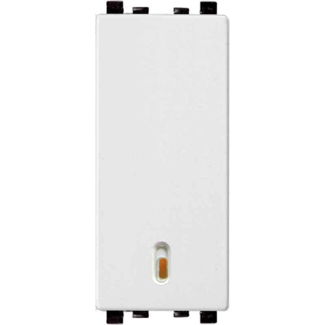 Schneider Electric Zencelo 6A 1 Way White Full Flat Switch with Indicator, IN8401 (Pack of 10)